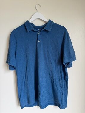 H&M Slim Fit Men's Blue Polo Size XL